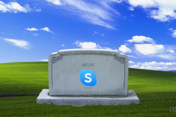 Skype on a tombstone